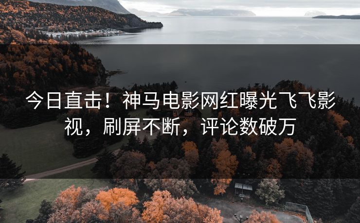 今日直击！神马电影网红曝光飞飞影视，刷屏不断，评论数破万